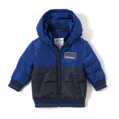 Куртка стеганная двухцветная с капюшоном, 1 мес.- 3 лет La Redoute Collections