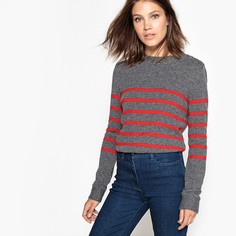 Пуловер шерстяной в полоску La Redoute Collections