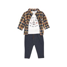 Комплект для младенца с воротником-поло, рубашка с длинными рукавами La Redoute Collections