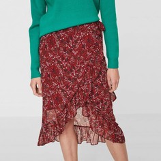 Юбка с запахом и цветочным принтом Vero Moda