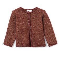 Кардиган из блестящего трикотажа, 1 мес. - 3 года La Redoute Collections