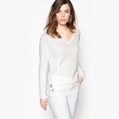 Пуловер с V-образным вырезом из оригинального трикотажа Anne Weyburn