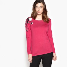 Пуловер с круглым вырезом и вышивкой Anne Weyburn