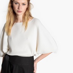 Пуловер с вырезом-лодочкой из тонкого трикотажа La Redoute Collections