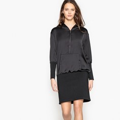 Платье-свитшот с напуском с капюшоном La Redoute Collections