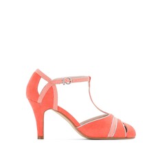 Туфли с ремешком кораллового цвета Mademoiselle R
