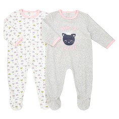 2 пижамы с длинными рукавами 0-3 лет Oeko Tex La Redoute Collections