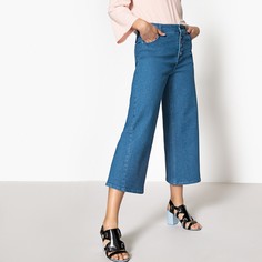 Джинсы широкие укороченные La Redoute Collections