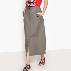 Юбка длинна с застежкой на пуговицы La Redoute Collections