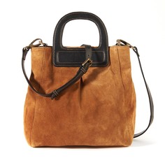 Сумка кожаная с ручками La Redoute Collections