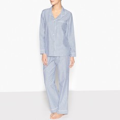 Пижама с рубашкой в полоску La Redoute Collections