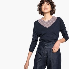 Пуловер базовый с V-образным вырезом, форма футляра La Redoute Collections