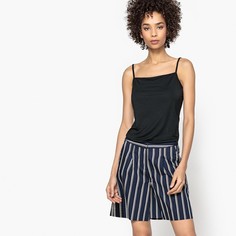 Топ из струящейся ткани на тонких регулируемых бретелях La Redoute Collections