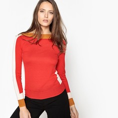 Пуловер с вырезом-лодочка из тонкого трикотажа La Redoute Collections