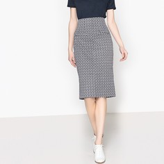 Юбка-карандаш с геометрическим рисунком La Redoute Collections