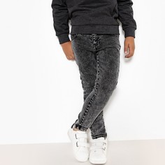 Джинсы узкие серого цвета, 3-12 лет La Redoute Collections