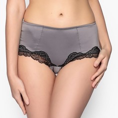 Трусы-шорты из сатина и кружева La Redoute Collections