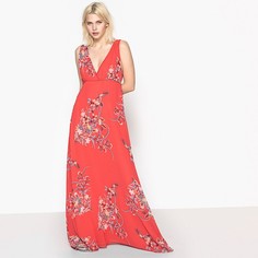 Платье расклешенное с цветочным рисунком, средней длины Pepe Jeans
