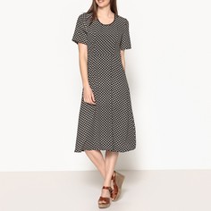 Платье-миди с принтом и короткими рукавами JOPLIN PLUS LONG LA Brand Boutique Collection