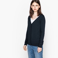 Кардиган с V-образным вырезом и длинными рукавами из струящегося трикотажа La Redoute Collections