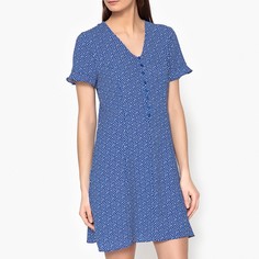 Платье расклешенное с V-образным вырезом и короткими рукавами PANAMA LA Brand Boutique Collection