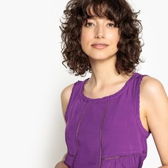 Блузка без рукавов с неполным переплетением нитей La Redoute Collections