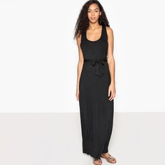 Платье длинное с поясом и перекрещивающимися бретелями сзади La Redoute Collections