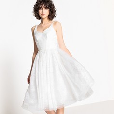 Платье свадебное расклешенное из кружева с бусинами Mademoiselle R