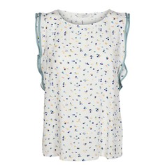 Блузка с круглым вырезом и рисунком в горошек, без рукавов Numph