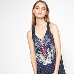 Платье с рисунком без рукавов La Redoute Collections