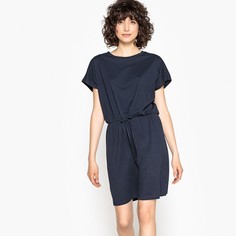 Платье с круглым вырезом, короткими рукавами и завязками на поясе Vero Moda