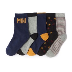 Носки оригинальные, 1 мес.-3 лет (5 пар) 15/18-23/36 La Redoute Collections