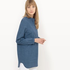 Туника с длинными рукавами из легкого денима La Redoute Collections