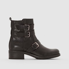 Ботинки кожаные в байкерском стиле La Redoute Collections