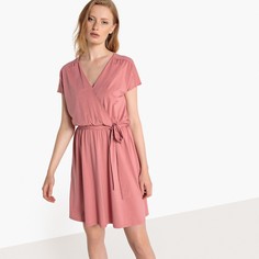 Платье с запахом из джерси, с поясом La Redoute Collections