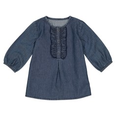 Платье из денима с длинными рукавами 1 мес - 3 лет La Redoute Collections
