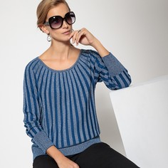 Пуловер с круглым вырезом из тонкого трикотажа Anne Weyburn