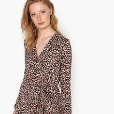 Платье с леопардовым принтом La Redoute Collections