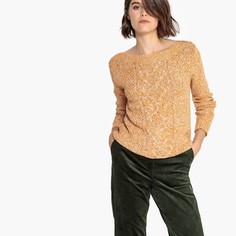 Пуловер с вырезом-лодочкой из трикотажа мулине La Redoute Collections