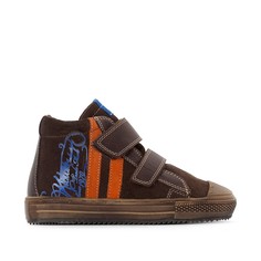 Кеды высокие из кожи на меху Barcalo Kickers