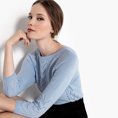 Пуловер ажурный с укороченными рукавами Mademoiselle R