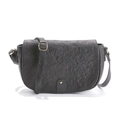 Сумка из рифленой кожи в форме полумесяца La Redoute Collections