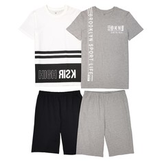 Комплект из двух пижам с шортами с рисунком, 10-16 лет La Redoute Collections