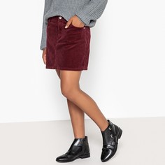 Юбка короткая из рифленого велюра 10-16 лет La Redoute Collections