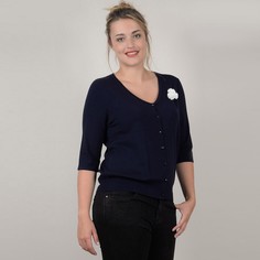 Кардиган с V-образным вырезом и застежкой на пуговицы из трикотажа Gabrielle BY Molly Bracken