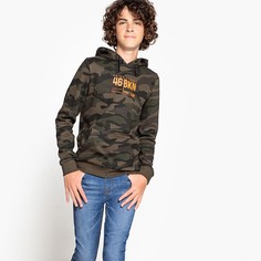 Свитшот с камуфляжным рисунком с капюшоном, 10-16 лет La Redoute Collections