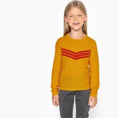 Пуловер с зигзагообразным рисунком из тонкого трикотажа, 3-12 лет La Redoute Collections