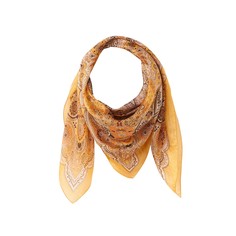 Платок квадратный с кашемировым рисунком из шелка La Redoute Collections