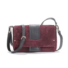 Сумка из невыделанной кожи с клапаном La Redoute Collections