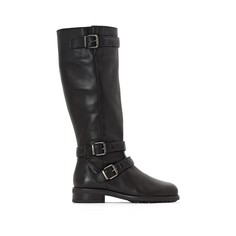 Сапоги в байкерском стиле из кожи La Redoute Collections